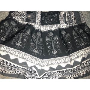 Black and white pattern shorts